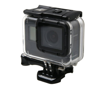 For GoPro HERO6 /5 Waterproof Housing Protective Case + Hollow Back Cover with Buckle Basic Mount & Screw, Waterproof Housing