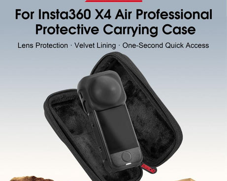 For Insta360 X4 Air STARTRC Camera PU Carry Storage Bag, For Insta360 X4 Air