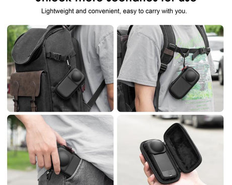 For Insta360 X4 Air STARTRC Camera PU Carry Storage Bag, For Insta360 X4 Air