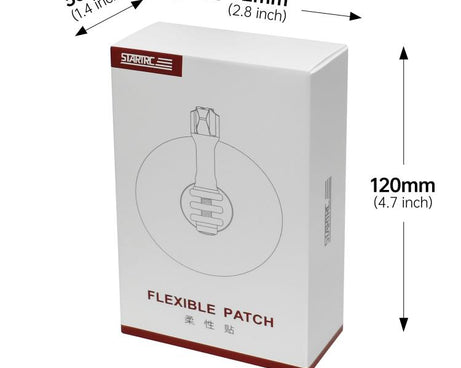 STARTRC Flexible Helmet Sticky Adhesive Mount for GoPro, Insta360, DJI and Other Action Cameras