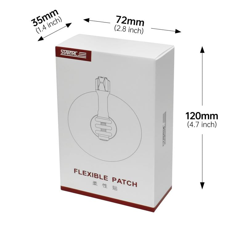 STARTRC Flexible Helmet Sticky Adhesive Mount for GoPro, Insta360, DJI and Other Action Cameras