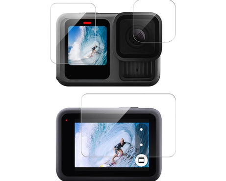 For GoPro HERO13 Black Lens and LCD Display 9H 2.5D Tempered Glass Film