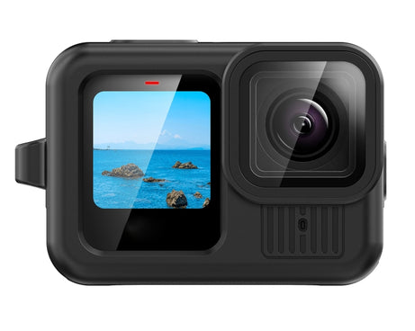 For GoPro HERO13 Black Silicone Protective Case Cover with Wrist Strap & Lens Cover, For GoPro HERO13 Black