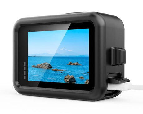 For GoPro HERO13 Black Silicone Protective Case Cover with Wrist Strap & Lens Cover, For GoPro HERO13 Black