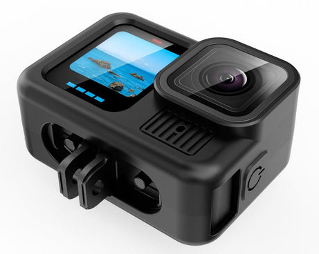 For GoPro HERO13 Black Silicone Protective Case Cover with Wrist Strap & Lens Cover, For GoPro HERO13 Black