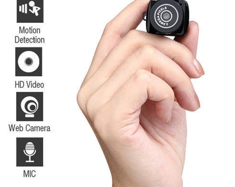 Y2000 HD Outdoor Sports Ultra-Mini DV Pocket Digital Video Recorder Camera Camcorder, Support Max 32GB Micro SD / TF Card(Black), Y2000