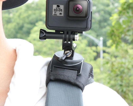 Hook and Loop Fastener Backpack Rec-Mounts Clip Clamp Mount with Screw for GoPro, Insta360, DJI and Other Action Cameras