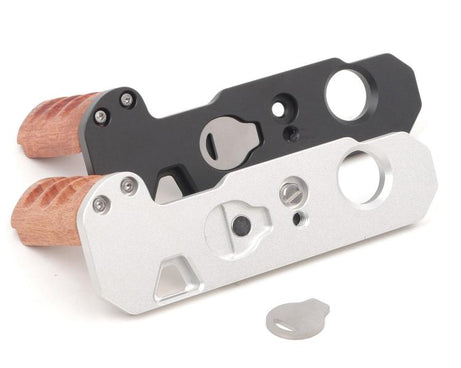 Wooden Hand Grip Arca Quick Release Plate Aluminum Alloy Base for Nikon F / FTn / FT2 / FT3