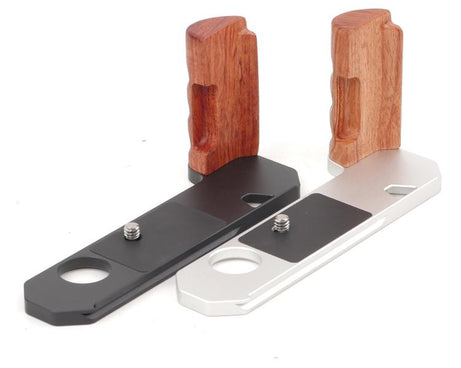Wooden Hand Grip Arca Quick Release Plate Aluminum Alloy Base for Nikon F / FTn / FT2 / FT3