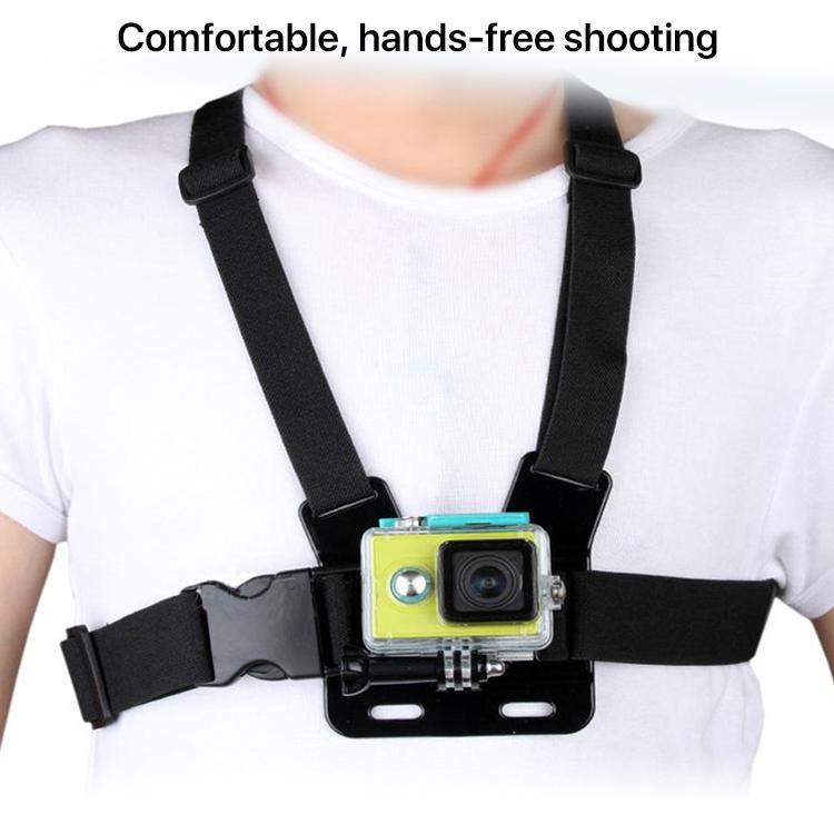 Front Chest Belt Shoulder Strap Mount Holder for GoPro, Insta360, DJI and Other Action Cameras