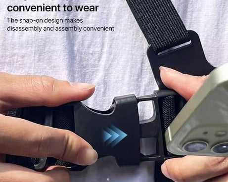 Front Chest Belt Shoulder Strap Mount Holder for GoPro, Insta360, DJI and Other Action Cameras