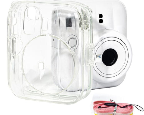 For FUJIFILM instax mini 13 Protective Crystal Shell Case with Shoulder Strap, For FUJIFILM instax mini 13