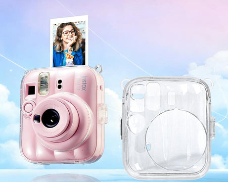 For FUJIFILM instax mini 13 Protective Crystal Shell Case with Shoulder Strap, For FUJIFILM instax mini 13