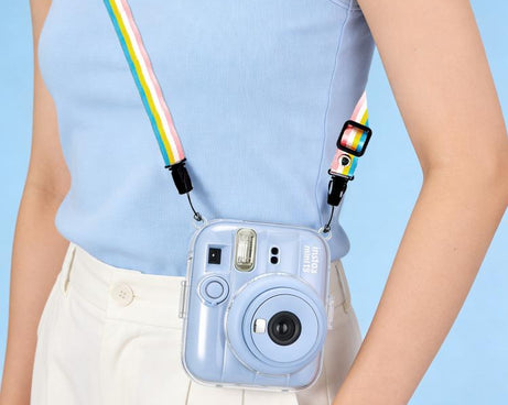 For FUJIFILM instax mini 13 Protective Crystal Shell Case with Shoulder Strap, For FUJIFILM instax mini 13
