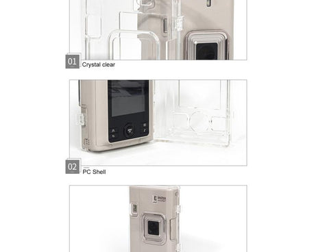 For FUJIFILM instax mini Liplay+ Protective Crystal Shell Case with Shoulder Strap, For FUJIFILM instax mini Liplay+