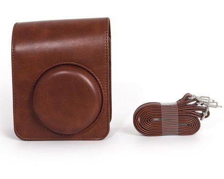 For FUJIFILM Instax Mini 13 Vegan Leather Full Body Camera Protective Bag with Shoulder Strap, For FUJIFILM Instax Mini 13
