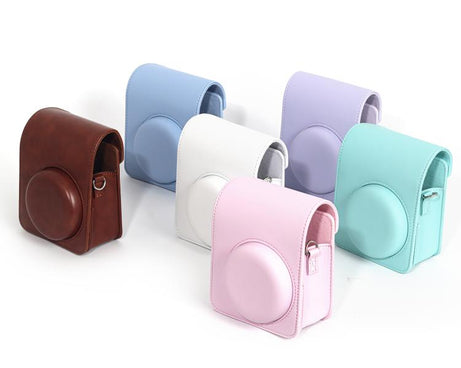 For FUJIFILM Instax Mini 13 Vegan Leather Full Body Camera Protective Bag with Shoulder Strap, For FUJIFILM Instax Mini 13