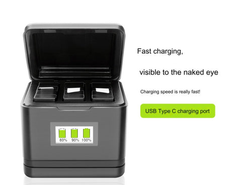 For Insta360 Ace Pro / Ace Tri-Battery Charging Box Case