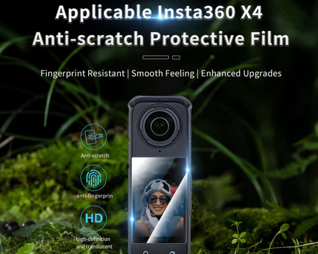 For Insta360 X4 STARTRC 2pcs HD Tempered Glass Film