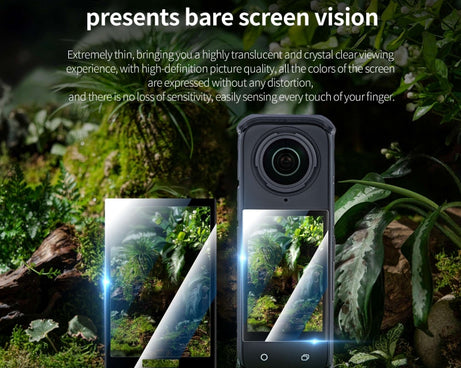 For Insta360 X4 STARTRC 2pcs HD Tempered Glass Film