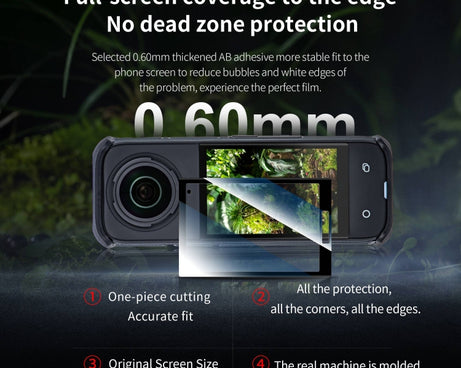 For Insta360 X4 STARTRC 2pcs HD Tempered Glass Film