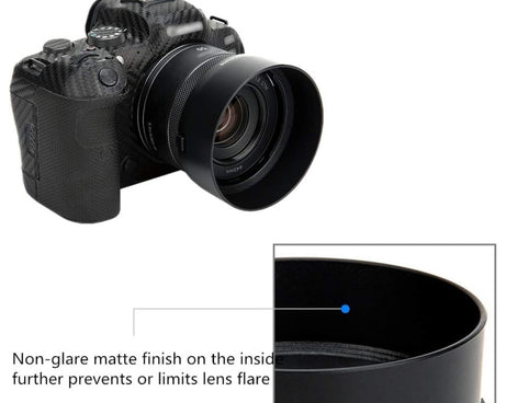 ES-65B Lens Hood Shade for Canon RF 50mm F1.8 STM Lens, ES-65B