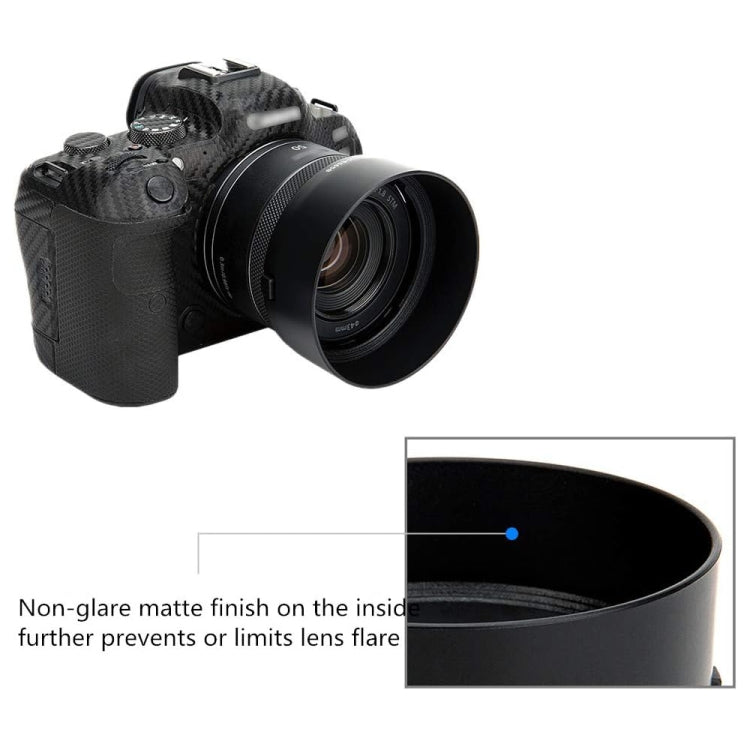 ES-65B Lens Hood Shade for Canon RF 50mm F1.8 STM Lens, ES-65B