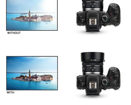 ES-65B Lens Hood Shade for Canon RF 50mm F1.8 STM Lens, ES-65B