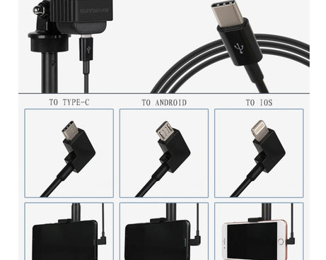 Sunnylife OP-X9208 Type-C to Type-C Cable for DJI OSMO Pocket, Length:1m, Type-C
