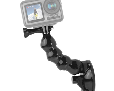 Suction Cup Jaws Flex Clamp Mount for GoPro, Insta360, DJI and Other Action Cameras