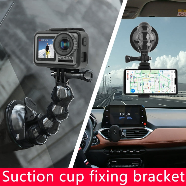 Suction Cup Jaws Flex Clamp Mount for GoPro, Insta360, DJI and Other Action Cameras