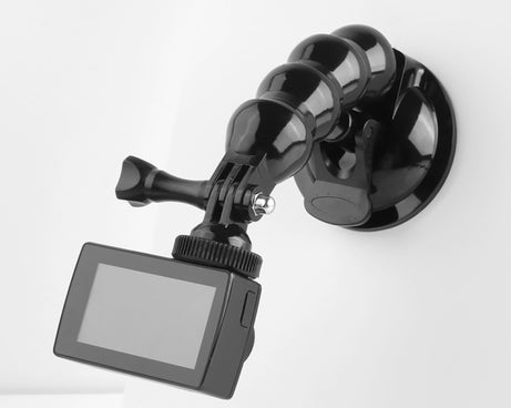 Suction Cup Jaws Flex Clamp Mount for GoPro, Insta360, DJI and Other Action Cameras