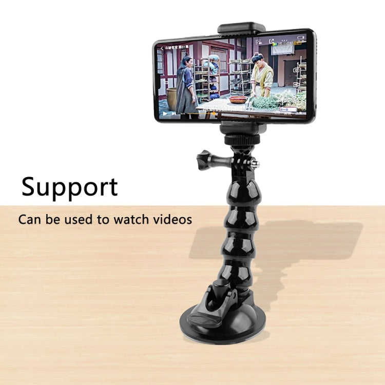 Suction Cup Jaws Flex Clamp Mount for GoPro, Insta360, DJI and Other Action Cameras