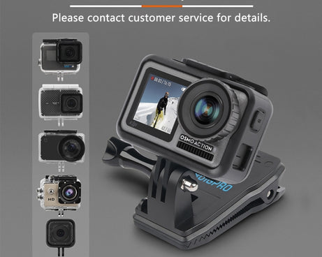 RUIGPRO 360 Degree Rotation Backpack Rec-Mounts Clip Clamp Mount with Screw for GoPro, Insta360, DJI and Other Action Cameras