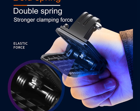 RUIGPRO 360 Degree Rotation Backpack Rec-Mounts Clip Clamp Mount with Screw for GoPro, Insta360, DJI and Other Action Cameras