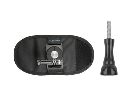 RUIGPRO Hook and Loop Fastener Backpack Rec-Mounts Clip Clamp Mount with Screw for GoPro, Insta360, DJI and Other Action Cameras