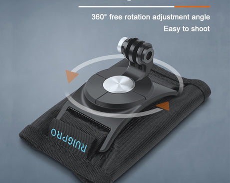 RUIGPRO Hook and Loop Fastener Backpack Rec-Mounts Clip Clamp Mount with Screw for GoPro, Insta360, DJI and Other Action Cameras