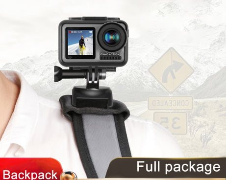 RUIGPRO Hook and Loop Fastener Backpack Rec-Mounts Clip Clamp Mount with Screw for GoPro, Insta360, DJI and Other Action Cameras