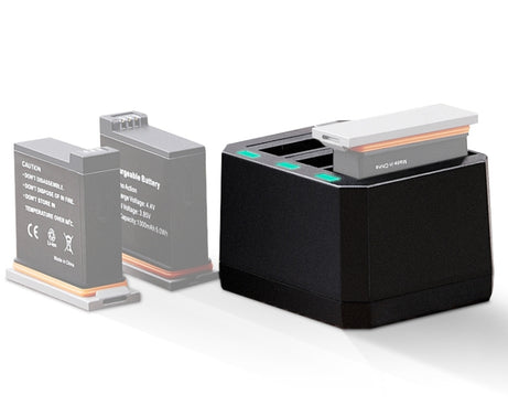 USB Triple Batteries Charger with LED Indicator Light for DJI OSMO Action