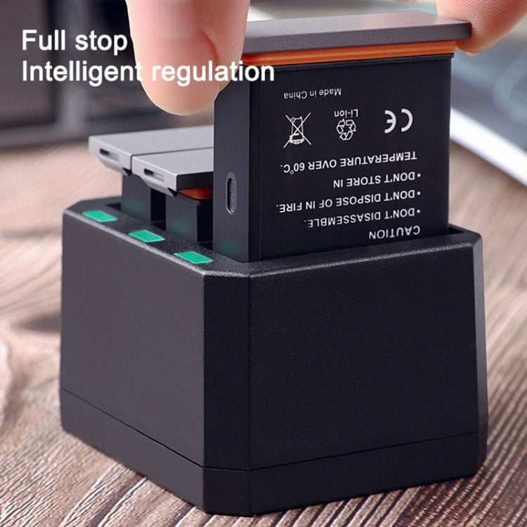 USB Triple Batteries Charger with LED Indicator Light for DJI OSMO Action