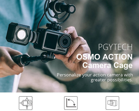 PGYTECH P-11B-010 Sports Camera Rabbit Cage Accessory Vlog for DJI Osmo Action
