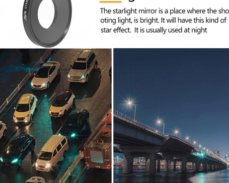 JSR Starlight Lens Filter For DJI Osmo Action 3, Starlight