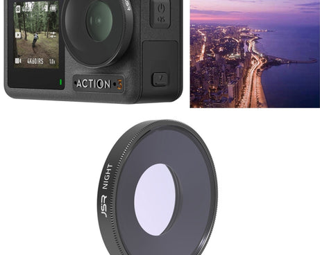 JSR NIGHT Lens Filter For DJI Osmo Action 3, NIGHT