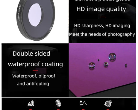 JSR NIGHT Lens Filter For DJI Osmo Action 3, NIGHT