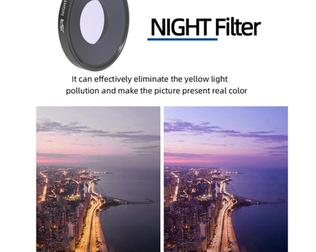 JSR NIGHT Lens Filter For DJI Osmo Action 3, NIGHT