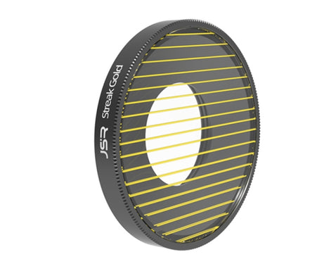 JSR Streak Drawing Lens Filter For DJI Osmo Action 3, Streak Gold, Streak Blue