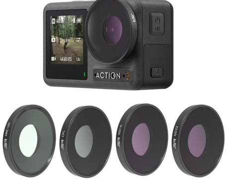 JSR 4 in 1 UV CPL ND16 ND32 Lens Filter For DJI Osmo Action 3, 4 in 1