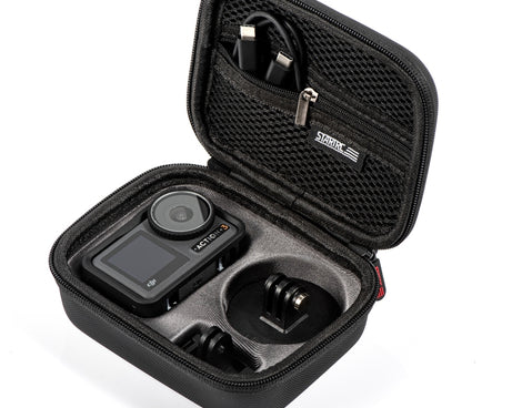 For DJI Osmo Action 3 STARTRC Camera Carry Case with Carabiner & Strap, For DJI Osmo Action 3