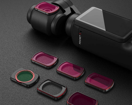 DJI OSMO Pocket 3 STARTRC 6 in 1 ND8 + ND16 + ND32 + ND64 + ND256 + CPL Adjustable Lens Filter Set