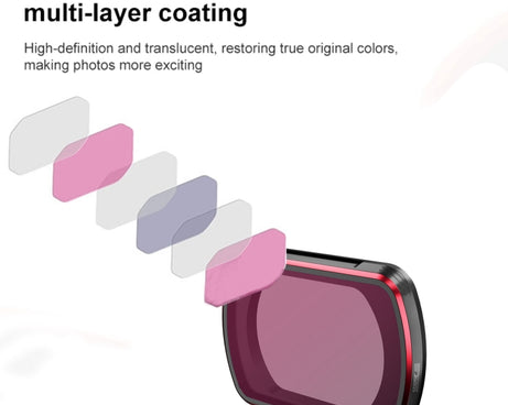 DJI OSMO Pocket 3 STARTRC 6 in 1 ND8 + ND16 + ND32 + ND64 + ND256 + CPL Adjustable Lens Filter Set